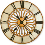 Round Rose Wall Clock
