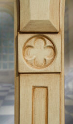 Ornate Arched Triptych Overmantle - Image 4