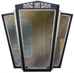 Large Art Deco Triptych Mirror -straight edged - Image 5