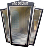 Large Art Deco Triptych Mirror -straight edged - Image 6