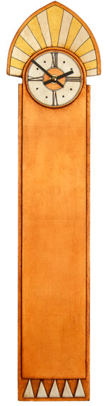 Art Deco Crested Wall Clock