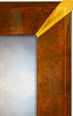 Fluted Corner Art Deco Wall Mirrors - Image 3