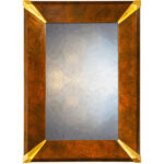 Fluted Corner Art Deco Wall Mirrors
