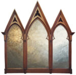Gothic Triptych Overmantel Mirror - Image 7