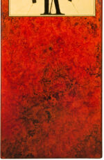 Red Mantle Clock with Black Marbling & Square Dial - Image 3