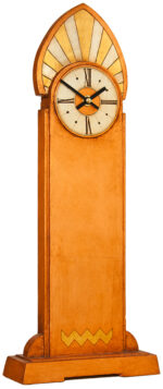 Art Deco Crested Mantle Clock. - Image 2