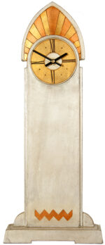 Art Deco Crested Mantle Clock. - Image 4