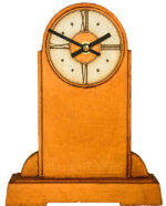Round Top Art Deco Mantel Clock. - Image 2