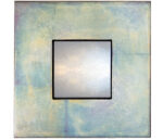 Flat Profile Mirror in Metallic Blue