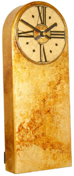 Marble Gold Mantel Clock with Round Dial - Image 2
