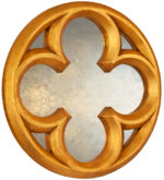 Gothic Quatrefoil Round Mirror - Image 2