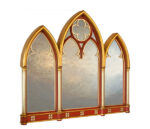 Lancet Triptych Gothic Overmantle. - Image 2