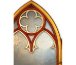 Lancet Triptych Gothic Overmantle. - Image 3