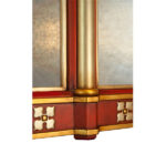 Lancet Triptych Gothic Overmantle. - Image 4