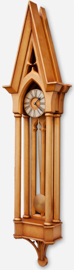 Large Gothic Pendulum Clock - Image 2