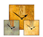 Large Square Wall Clocks -with Large Roman 12 Dial