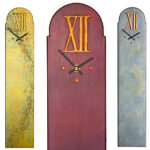 Rectangular Wall Clock with large XII dial