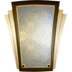 Plain Art Deco Winged Wall Mirror
