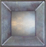 Metallic Blue Raked Profile Mirrors - Image 2
