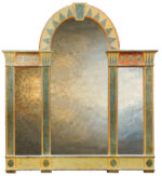 Romanesque Triptych Overmantel Mirror - Image 2