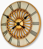 Round Rose Wall Clock - Image 2