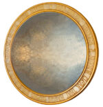 Round Gothic Mirror with Lady of Shalott Script - Image 2