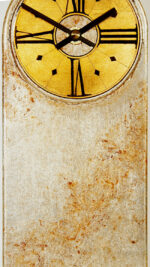 Silver Mantel Clock with Soft Brown Marbling & Round Dial - Image 3