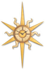 Small Sun Wall Clocks