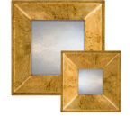 Speckled Gold Raked Profile Mirrors
