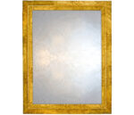 Triangular Profile Mirror in speckled gold